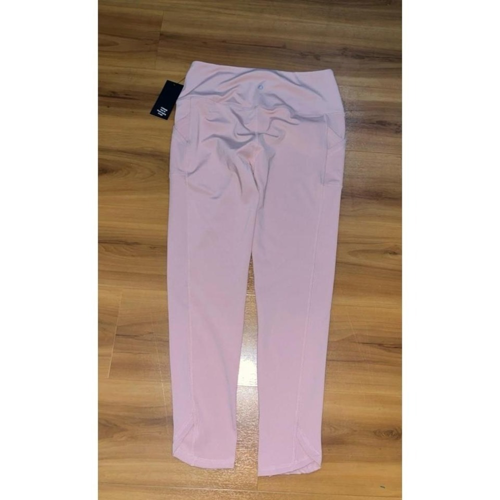 Womens NWT LegEnd High Rise 7/8 Pocket Pink Athletic Performance Leggings - Picture 2 of 6